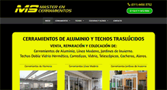 Desktop Screenshot of masterencerramientos.com